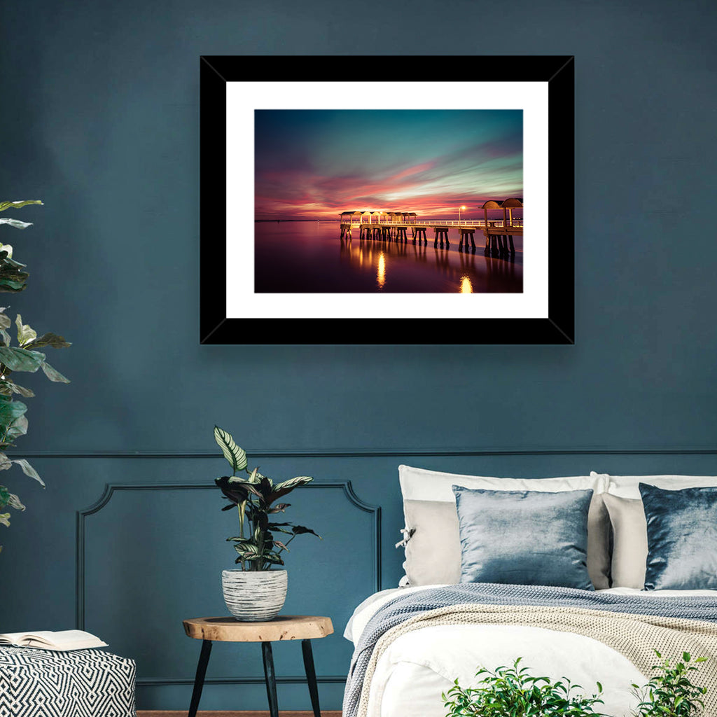 Jekyll Island Pier at Dusk Wall Art
