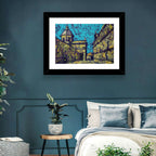 Las Agustinas Alleyway Abstraction Wall Art