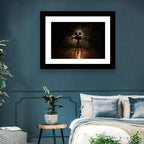 Backlit Vintage Movie Camera Wall Art