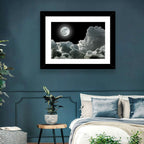 Cloudy Moonlight Wall Art