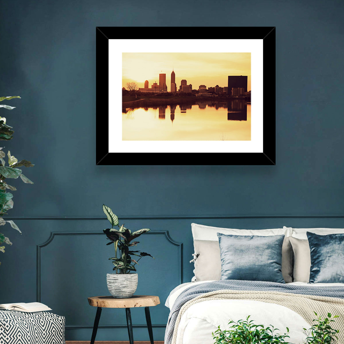 Indianapolis Golden Hour Skyline Wall Art