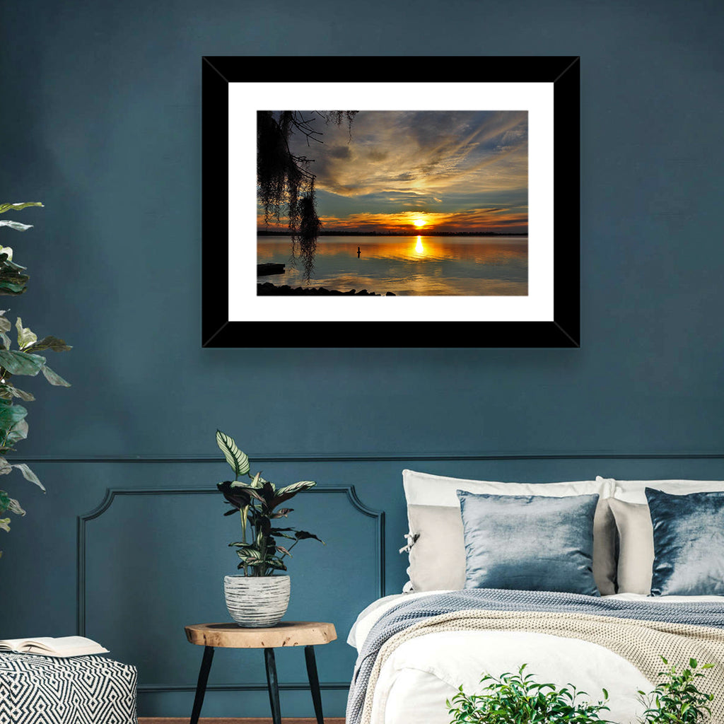Lake Seminole Sunset Reflection Wall Art