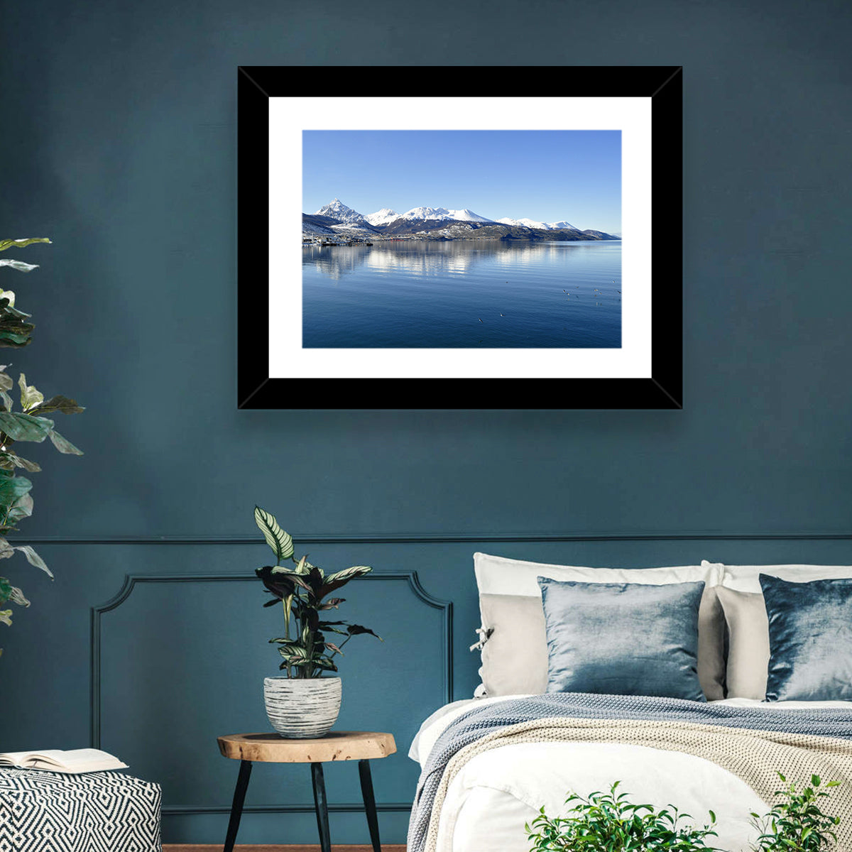 Beagle Channel Mountains, Ushuaia Wall Art in a room, landscape