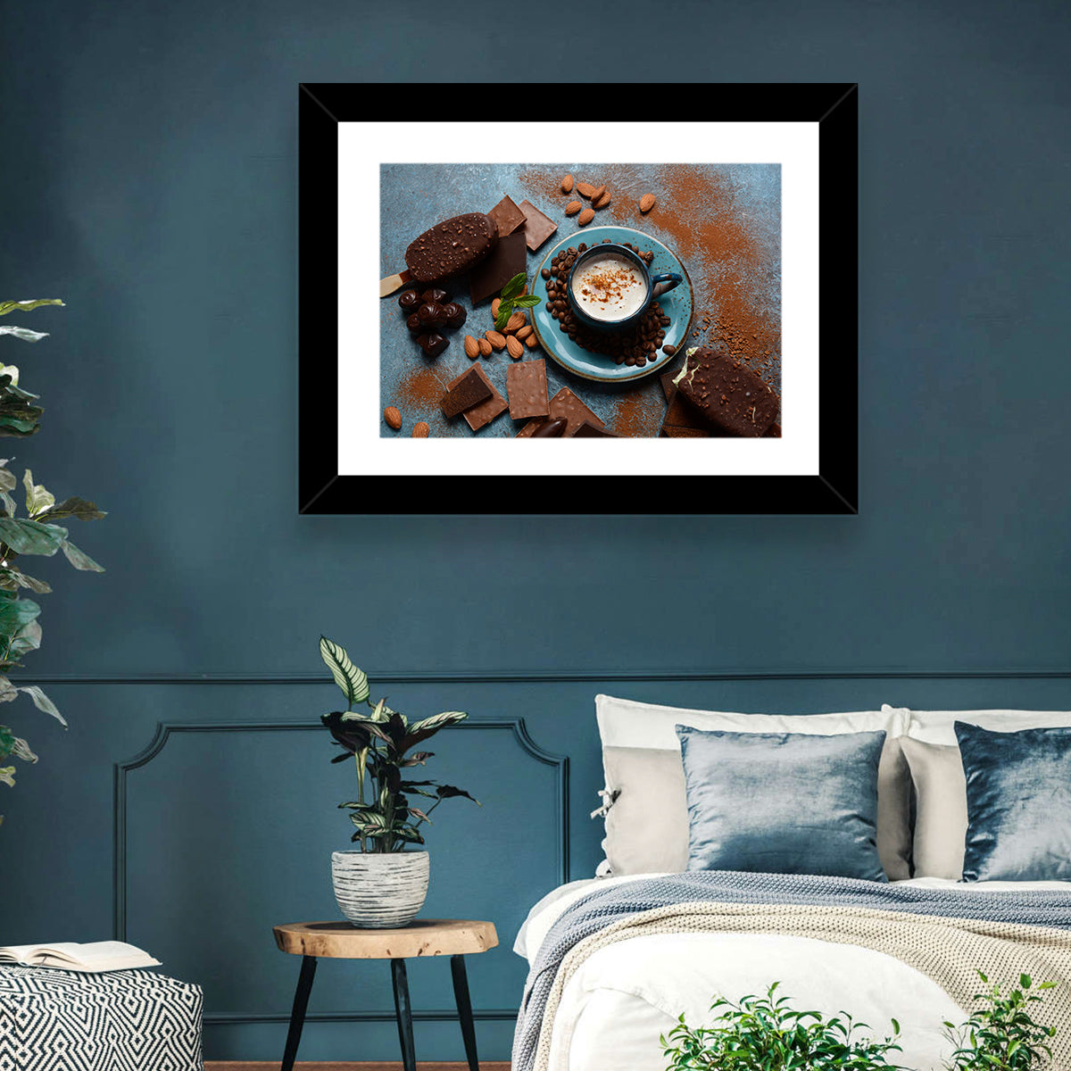 Coffee and Ice Cream Still Life Wall Art in a room, landscape