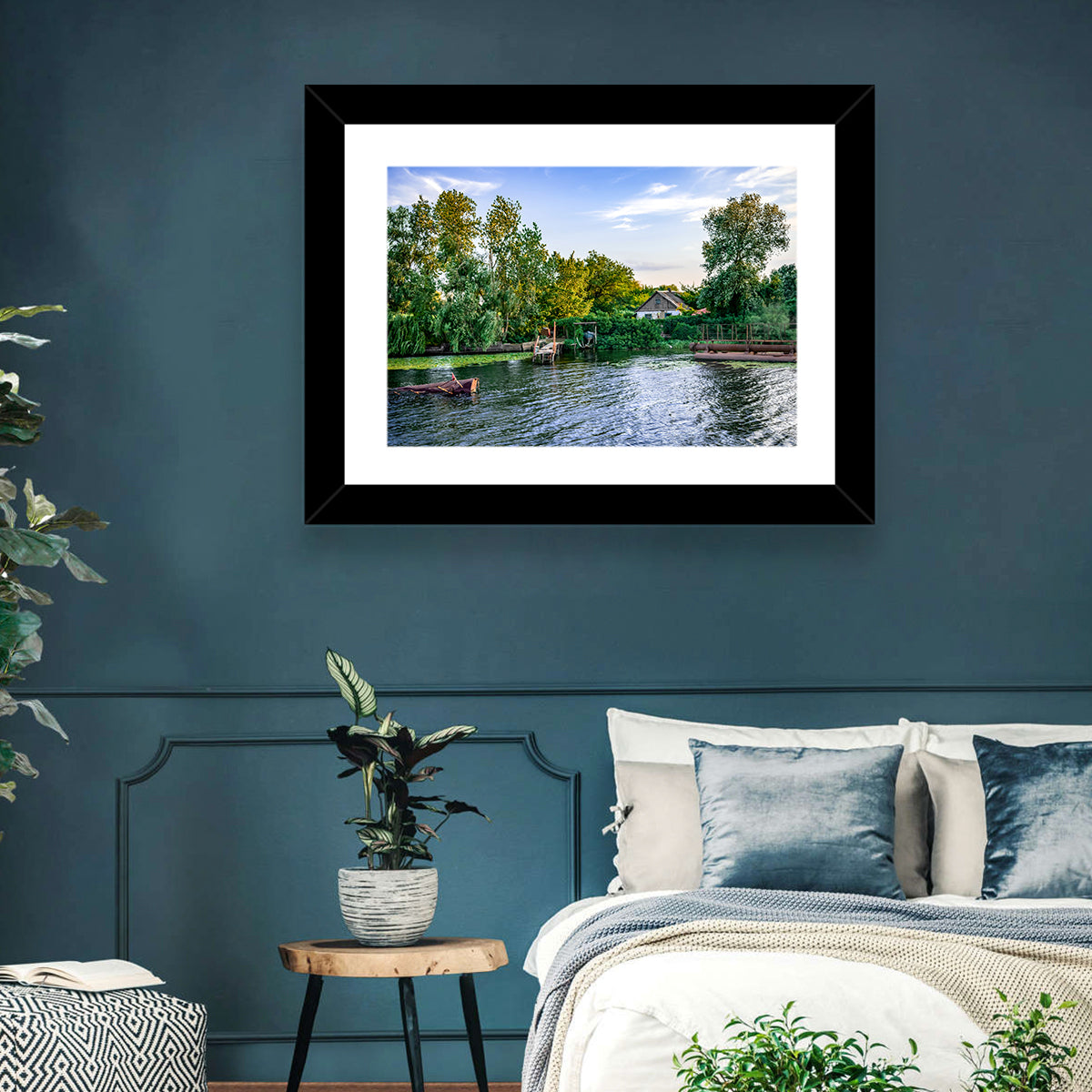 Konka River Golden Hour Wall Art in a room, landscape