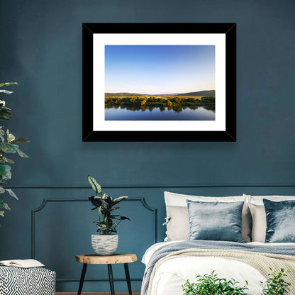Peaceful River Sunset Wall Art