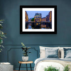 Wasserschloss Blue Hour Reflections Wall Art