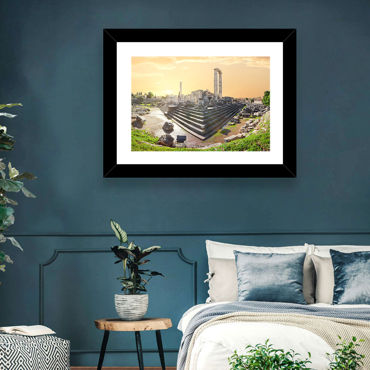 Temple of Apollo at Didyma at Golden Hour Wall Art in a room, landscape
