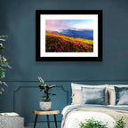 Alpine Rhododendron Meadow at Golden Hour Wall Art