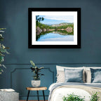 Mirror-quiet Lake and Pines Wall Art