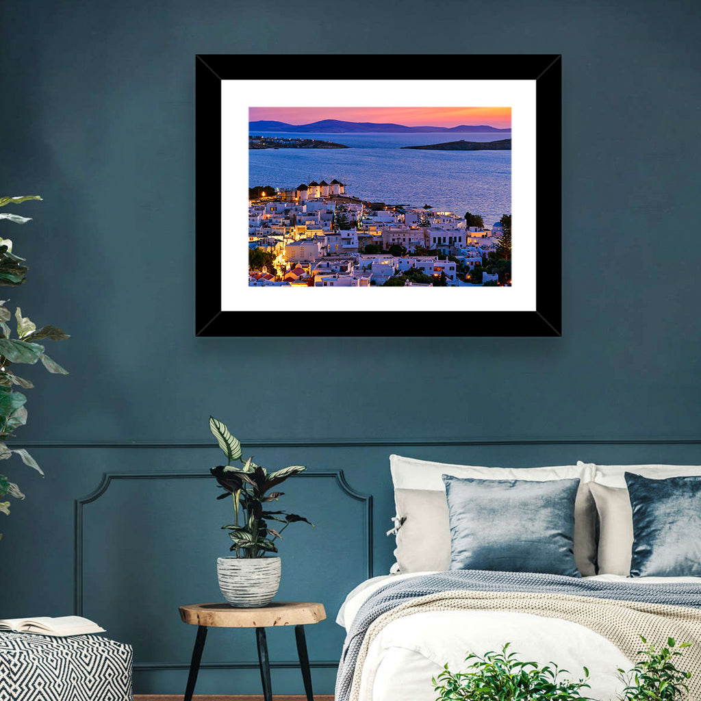 Kato Mili Windmills at Twilight Wall Art
