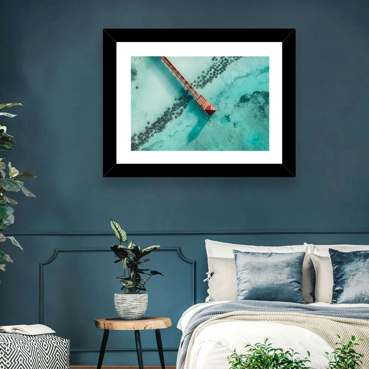 Caribbean Beach Pier Wall Art