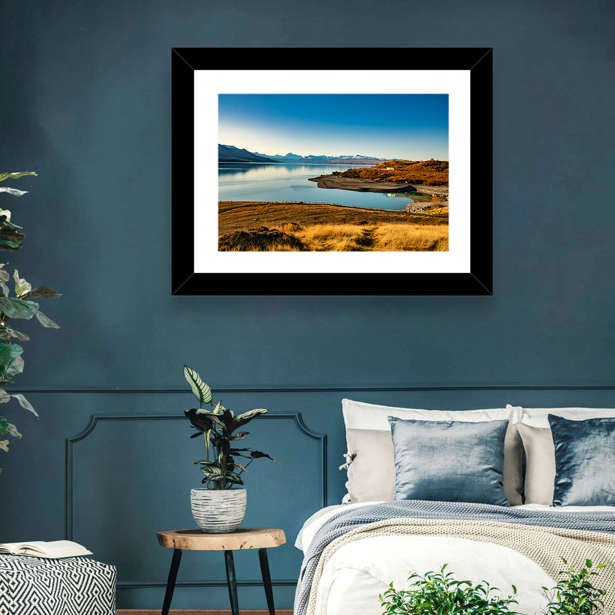 Lake Pukaki Golden Hour with Mount Cook Wall Art