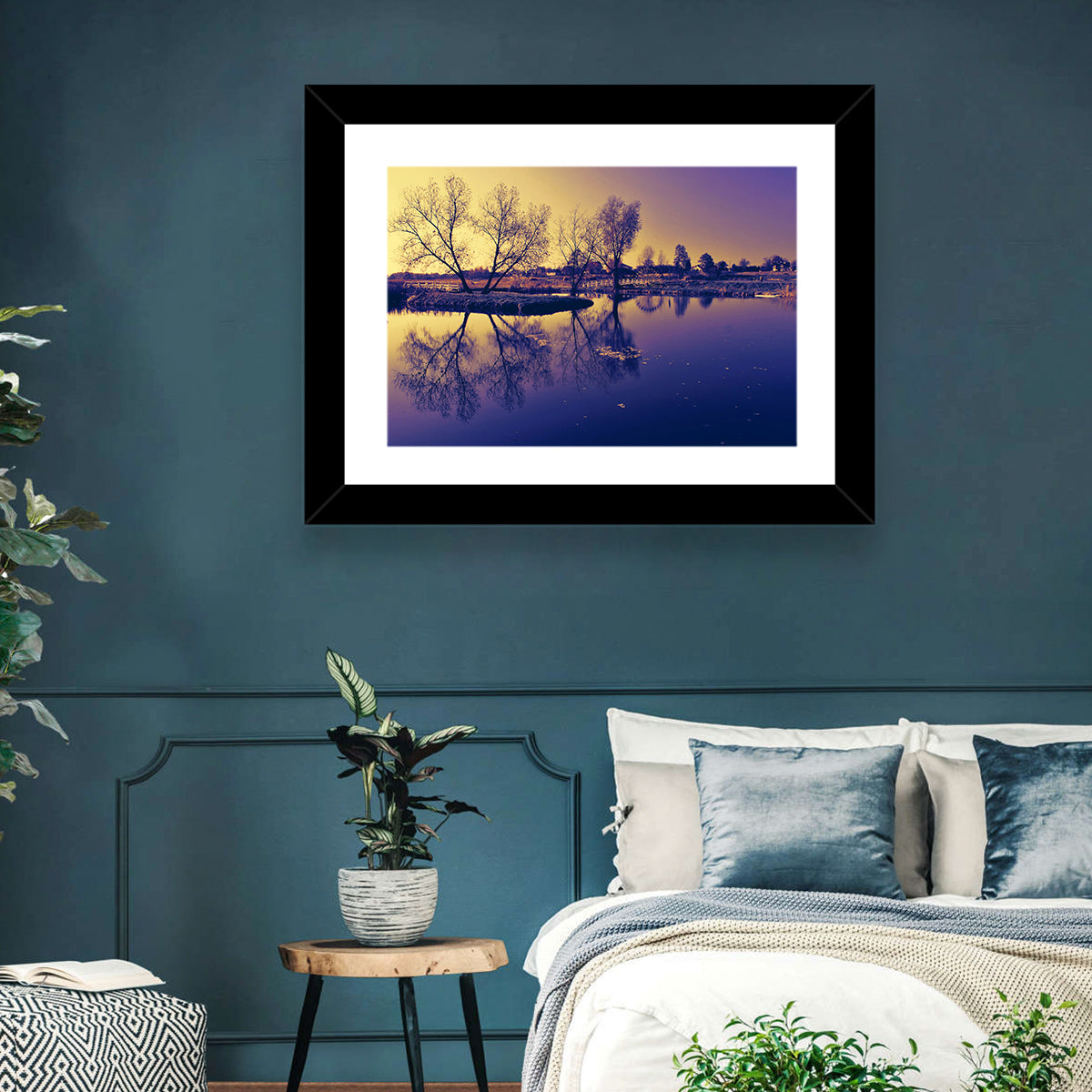 Winter Lake Morning Wall Art