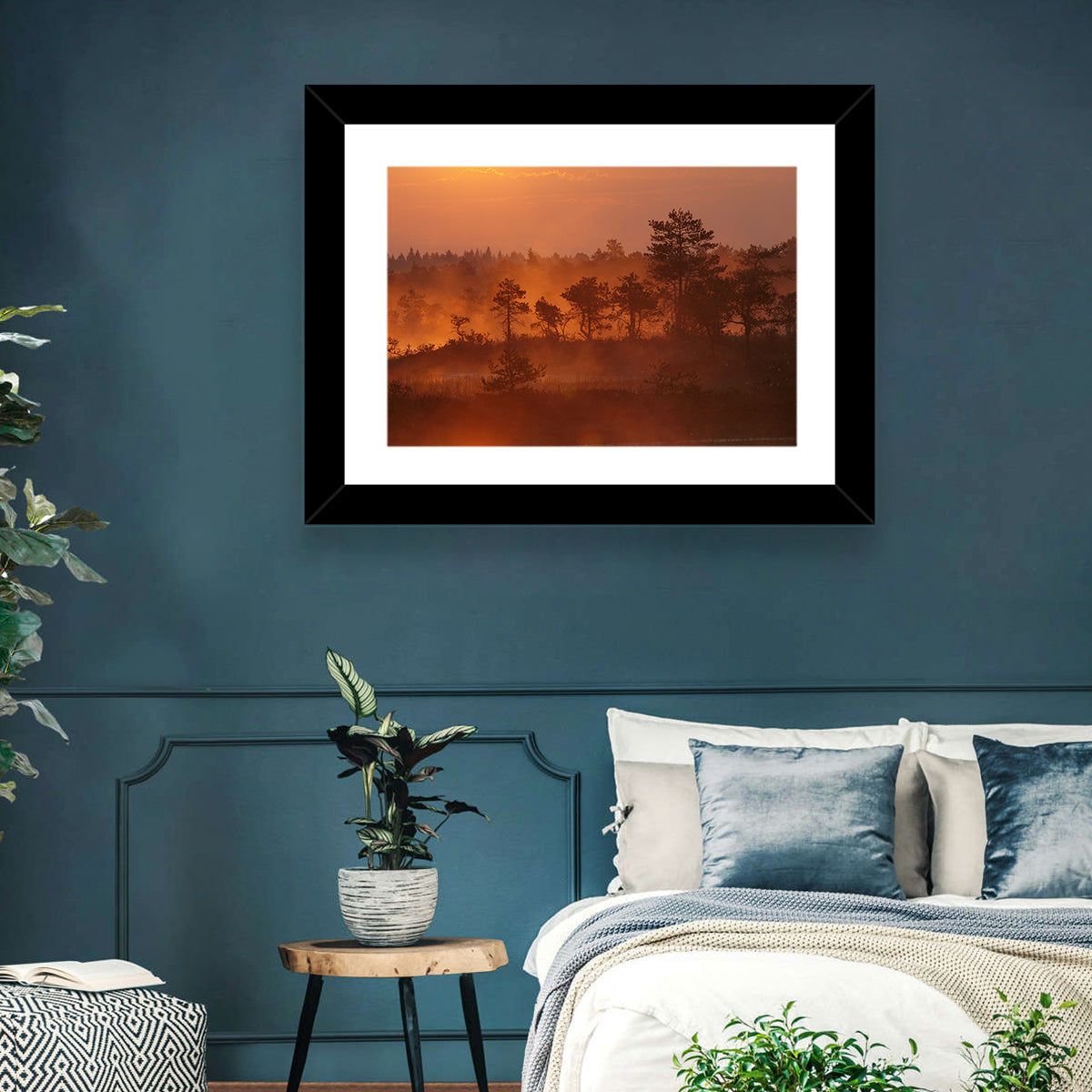 Kakerdaja Bog at Sunrise Wall Art in a room, landscape
