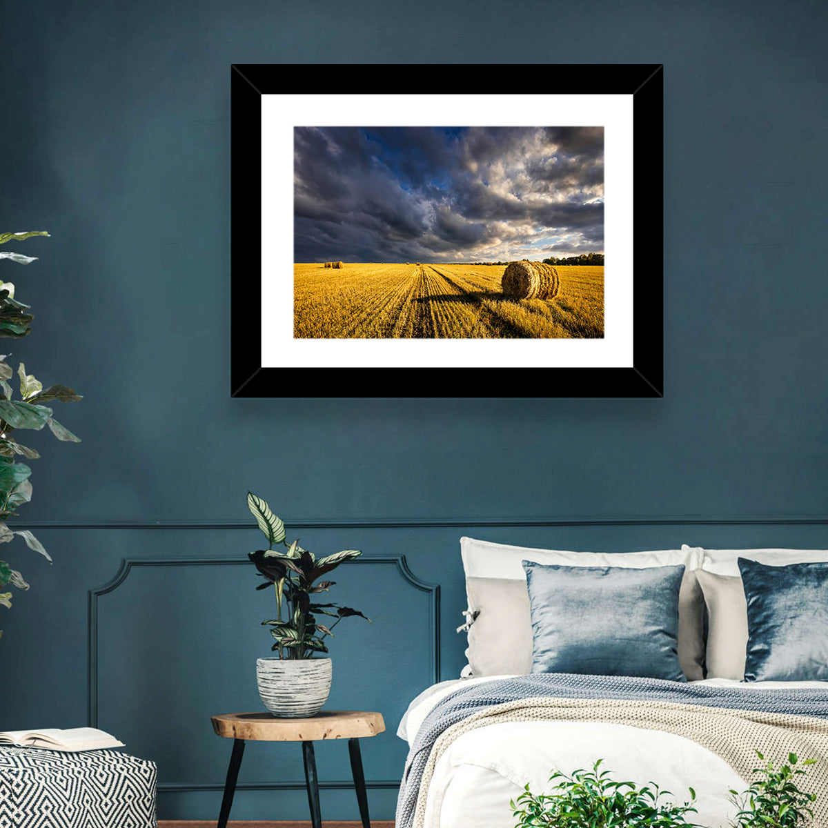 Field Of Haystacks Wall Art