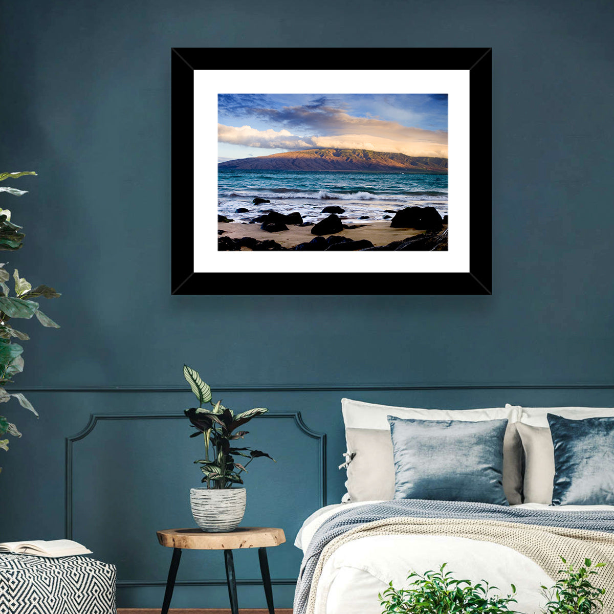 Kihei Golden Coastline Wall Art