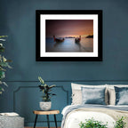 Phi Phi Longtail Boats at Golden Hour Wall Art