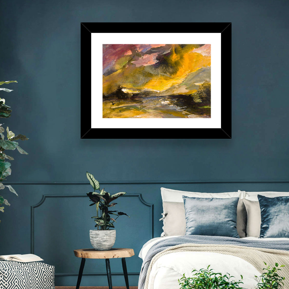 Coastal Storm Over Distant Water Wall Art
