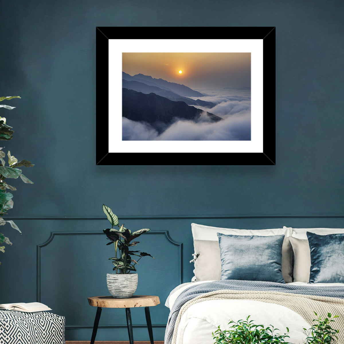 Ta Xua Range at Golden Dawn Wall Art in a room, landscape