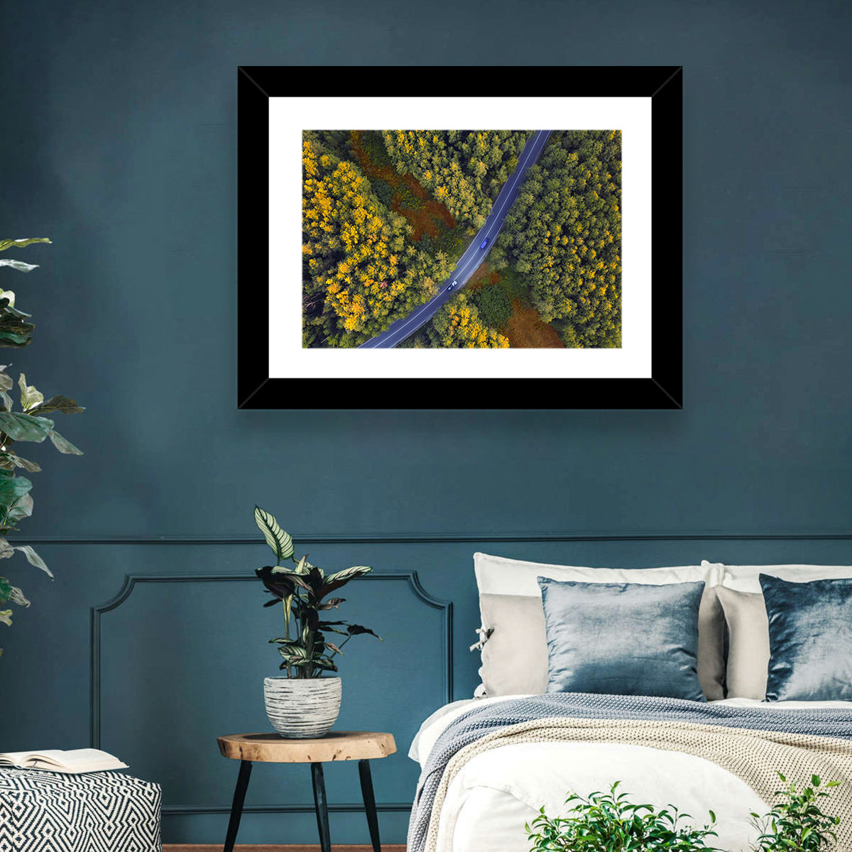 Autumn Forest Road Wall Art