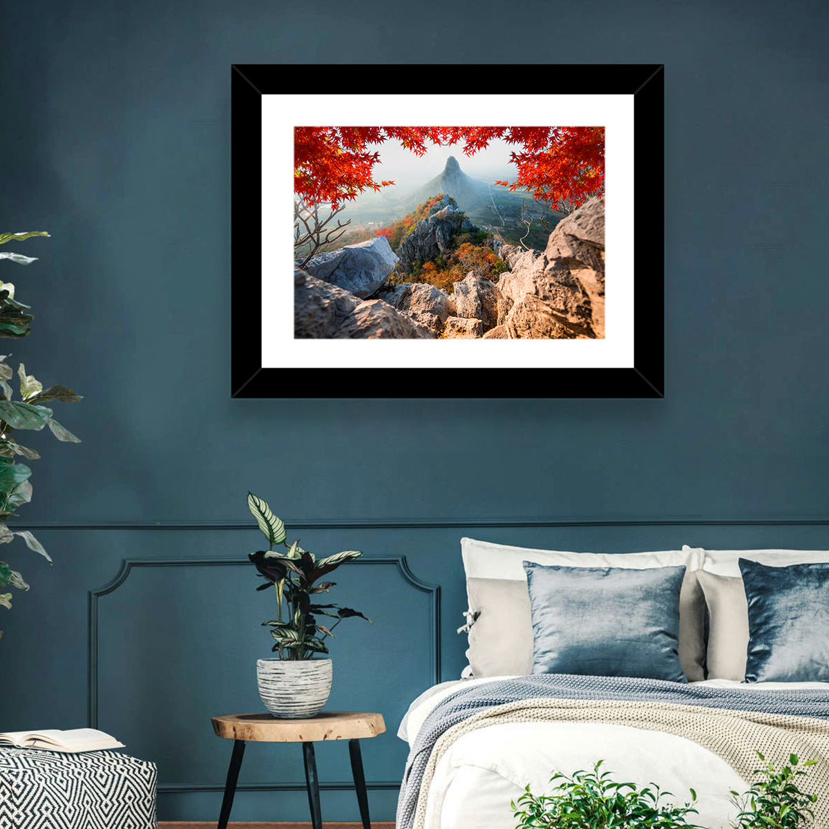 Khao Nor Maple Framed Peak Wall Art in a room, landscape