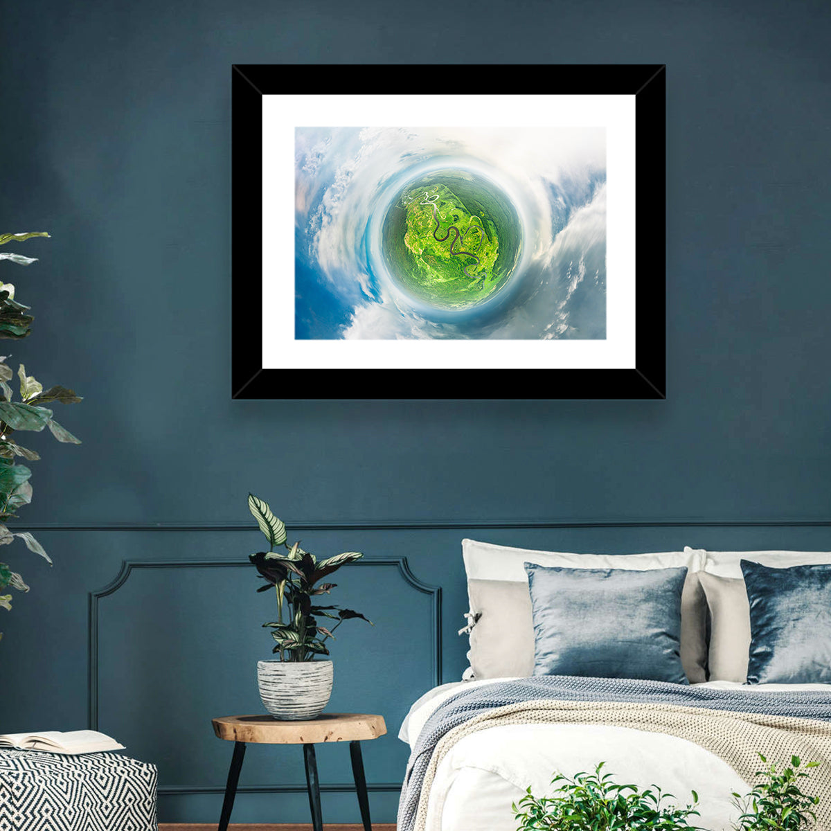 Spherical Forest from Space Wall Art