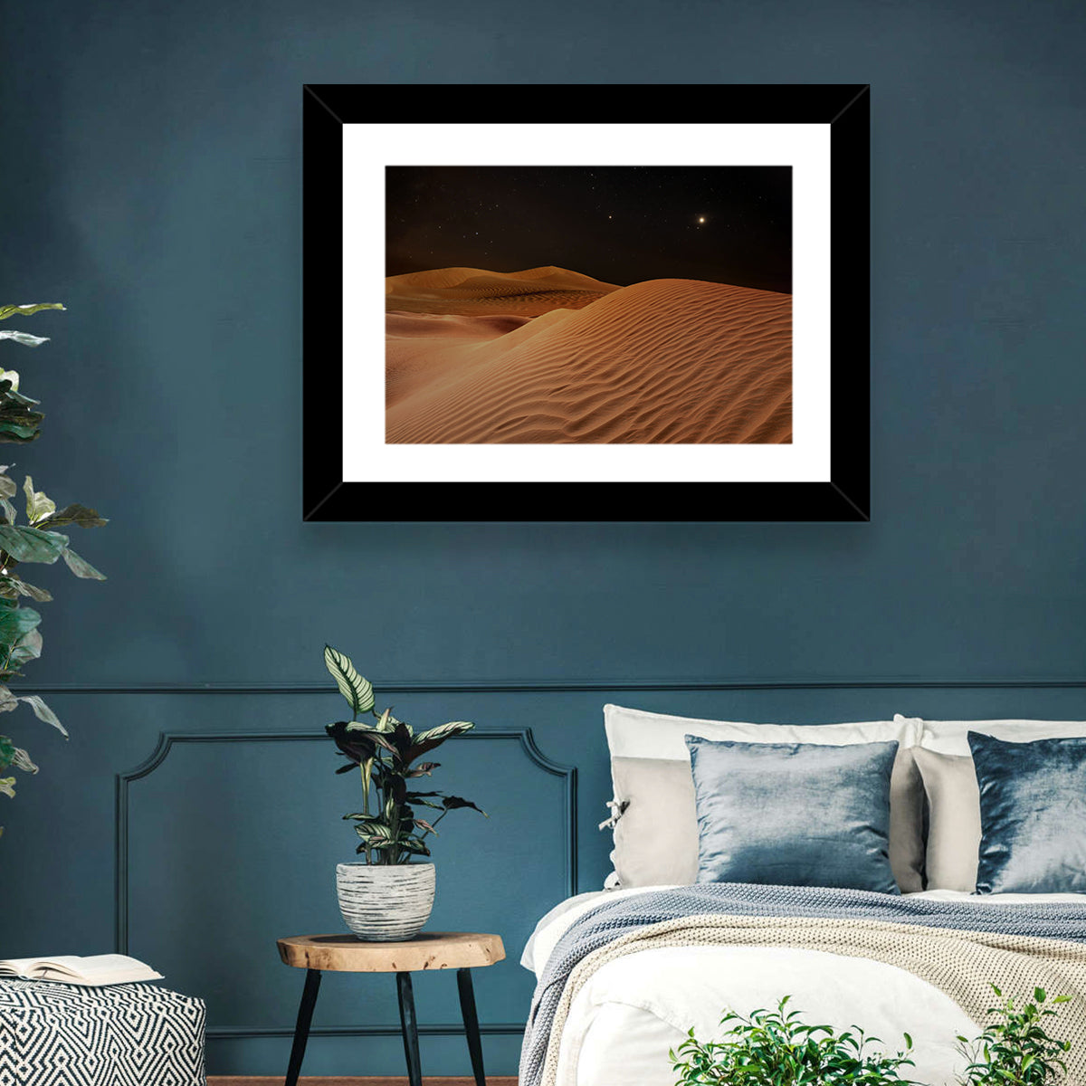 Starry Desert Night Wall Art