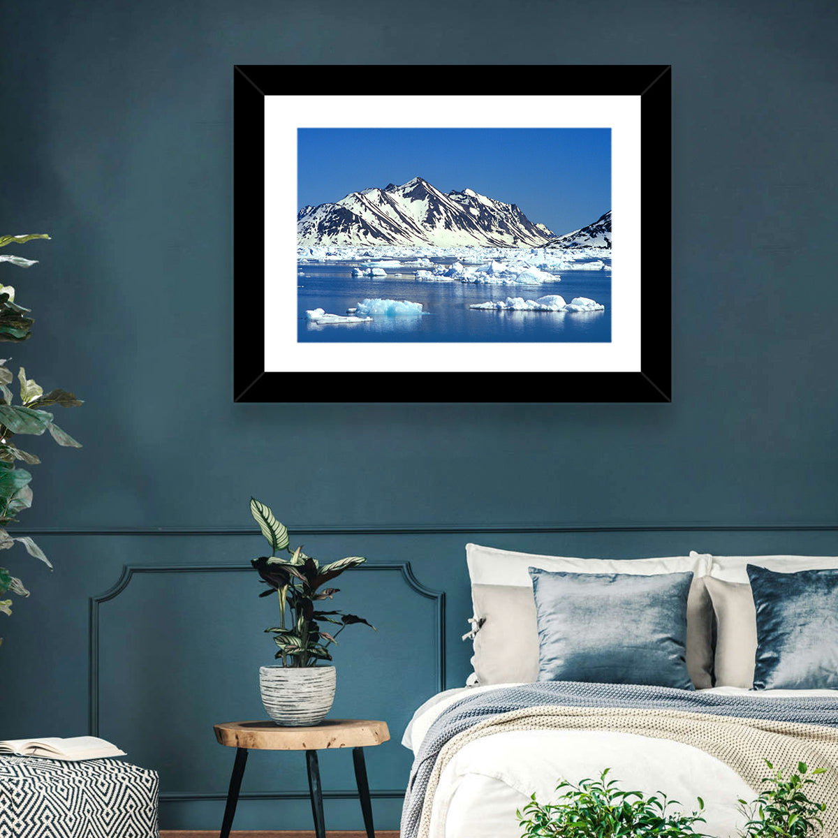 Eastern Greenland Sea Wall Art in a room, landscape