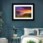 Cliffs of Moher Sea Stack at Sunset Wall Art