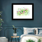 Airy Wildflower Meadow Watercolor Wall Art
