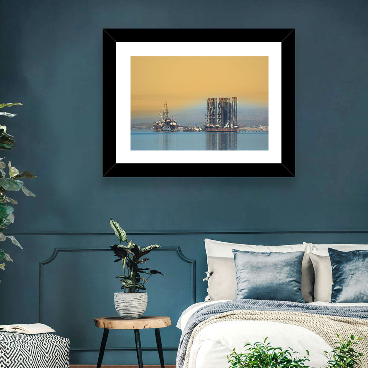 Oil Rigs Baku Wall Art