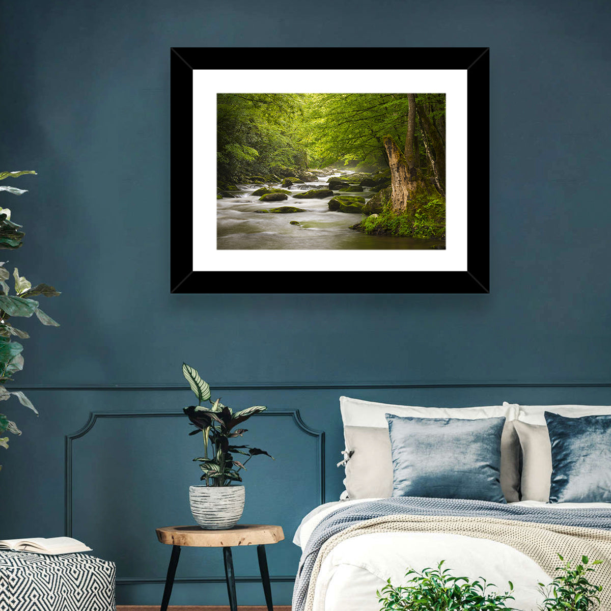 Tremont River Wall Art in a room, landscape