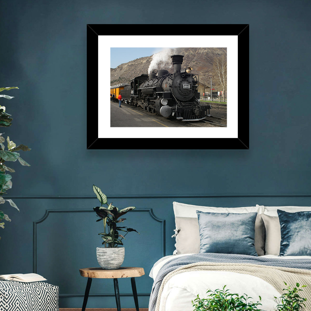 Durango Steam Locomotive No. 480 Wall Art in a room, landscape