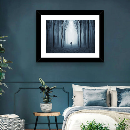 Man & Creepy Forest Wall Art