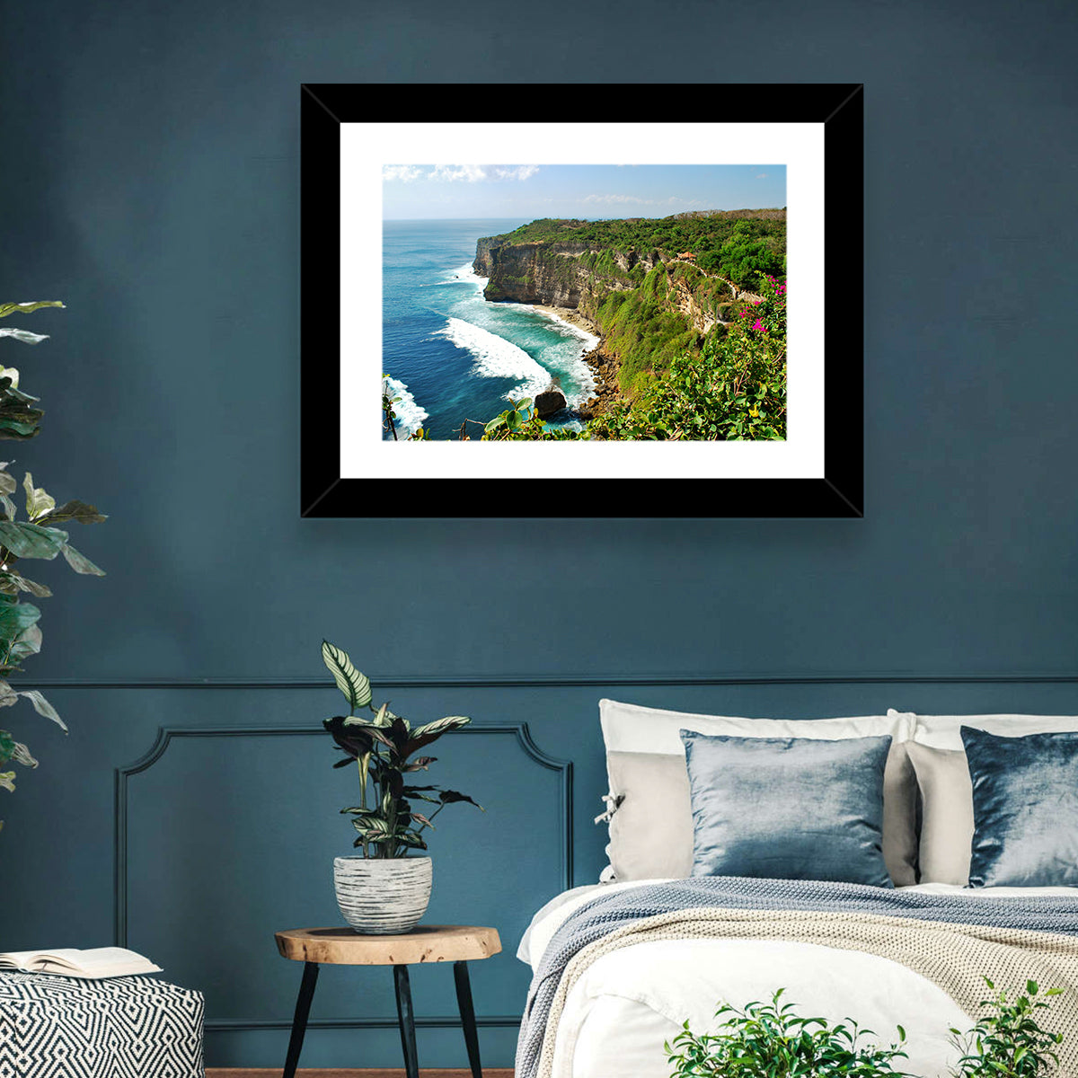 Uluwatu Cliffs, Bali Wall Art in a room, landscape