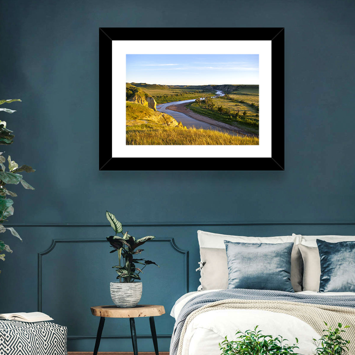 Little Missouri River Wall Art in a room, landscape