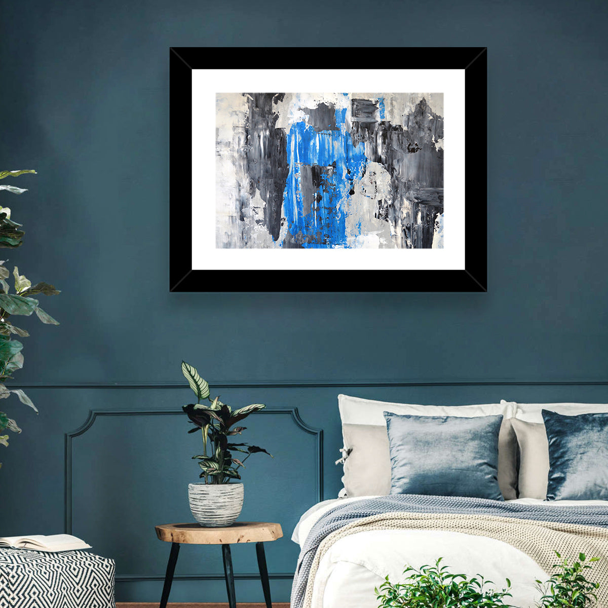 Colors Fight Wall Art in a room, landscape