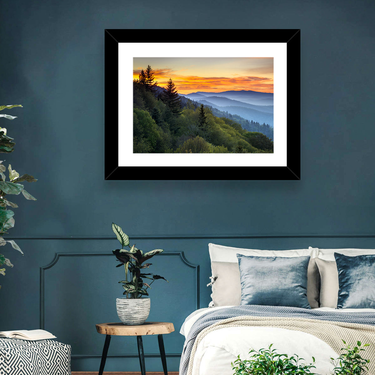 Great Smoky Mountains Sunset Wall Art