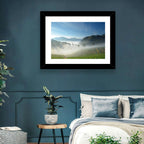 Sunlit Terraced Tea Hills Wall Art