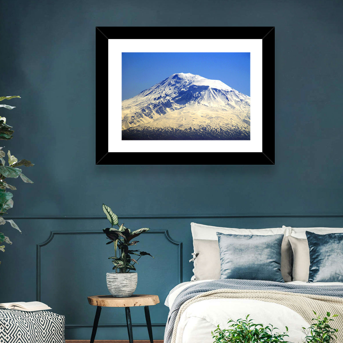 Mount Ararat Winter Summit Wall Art in a room, landscape