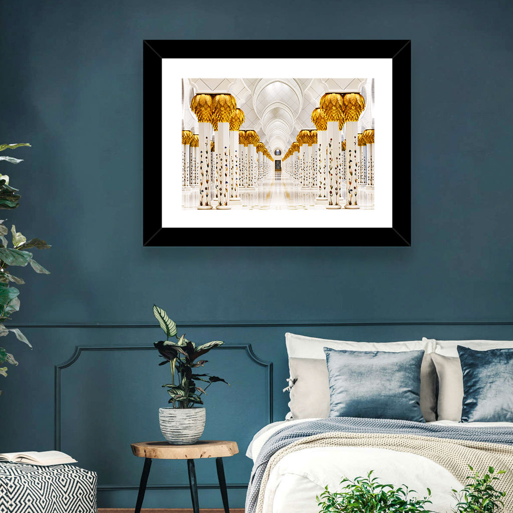 Sheikh Zayed Grand Mosque Colonnade Wall Art
