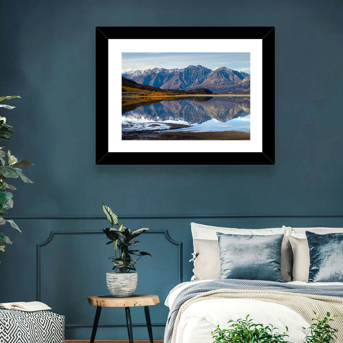 Kluane Lake Autumn Reflection Wall Art