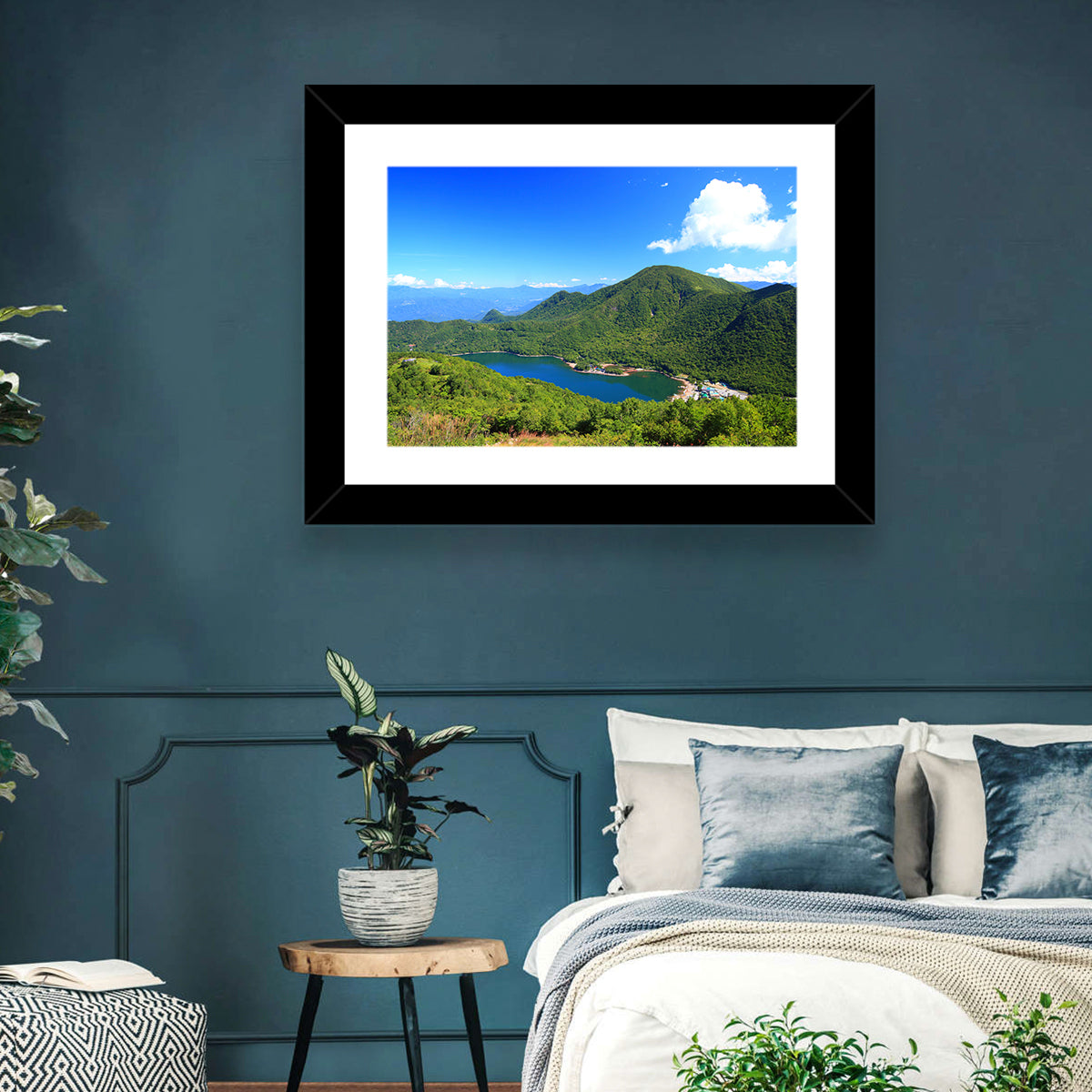 Mount Akagi and Lake Yunoko Wall Art in a room, landscape