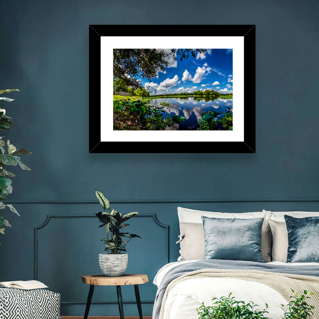 Brazos Bend Lake Reflection Wall Art