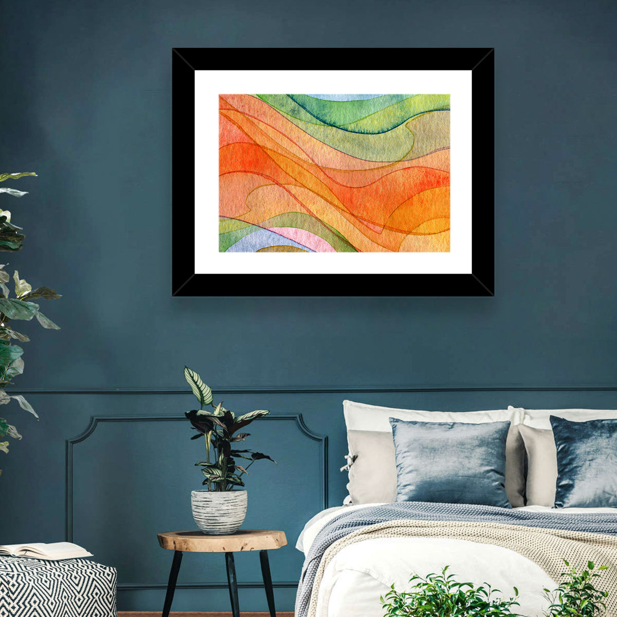 Flying Waves Abstract Wall Art