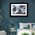 Rocky Mountain Waterfall Wall Art