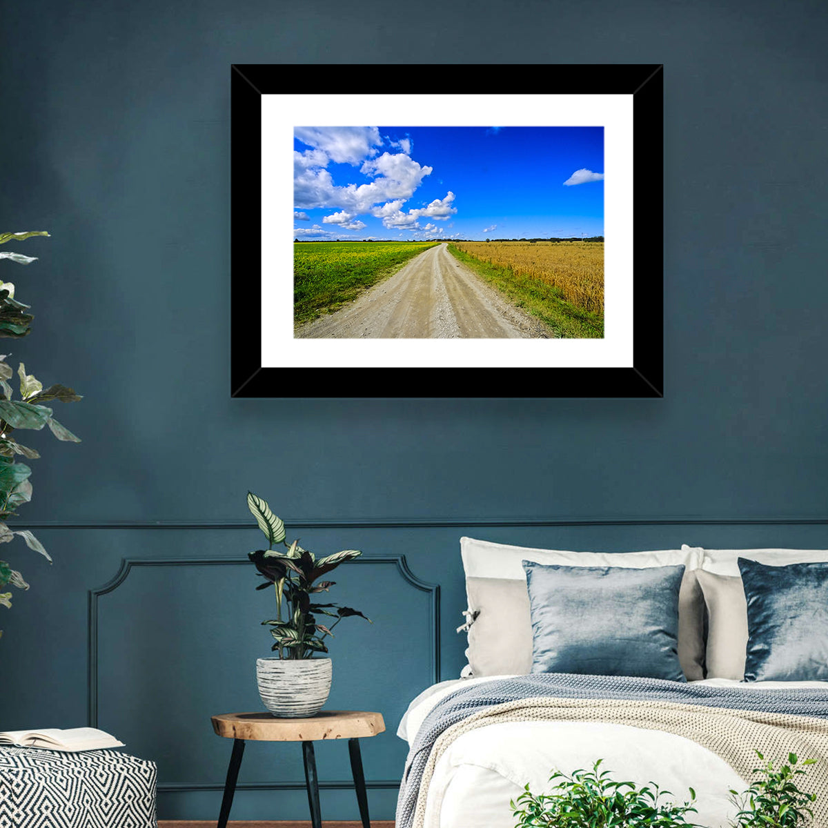 Estonian Summer Fields Wall Art in a room, landscape