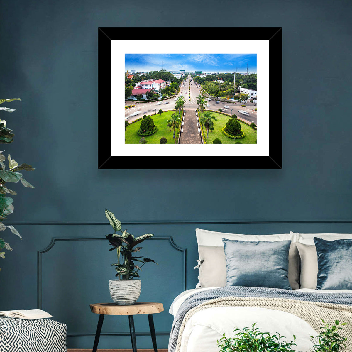 Phnom Penh Independence Monument Boulevard Wall Art in a room, landscape