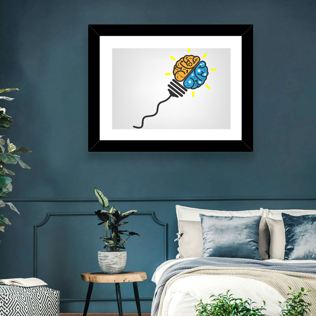 Think Out of the Box Wall Art in a room, landscape